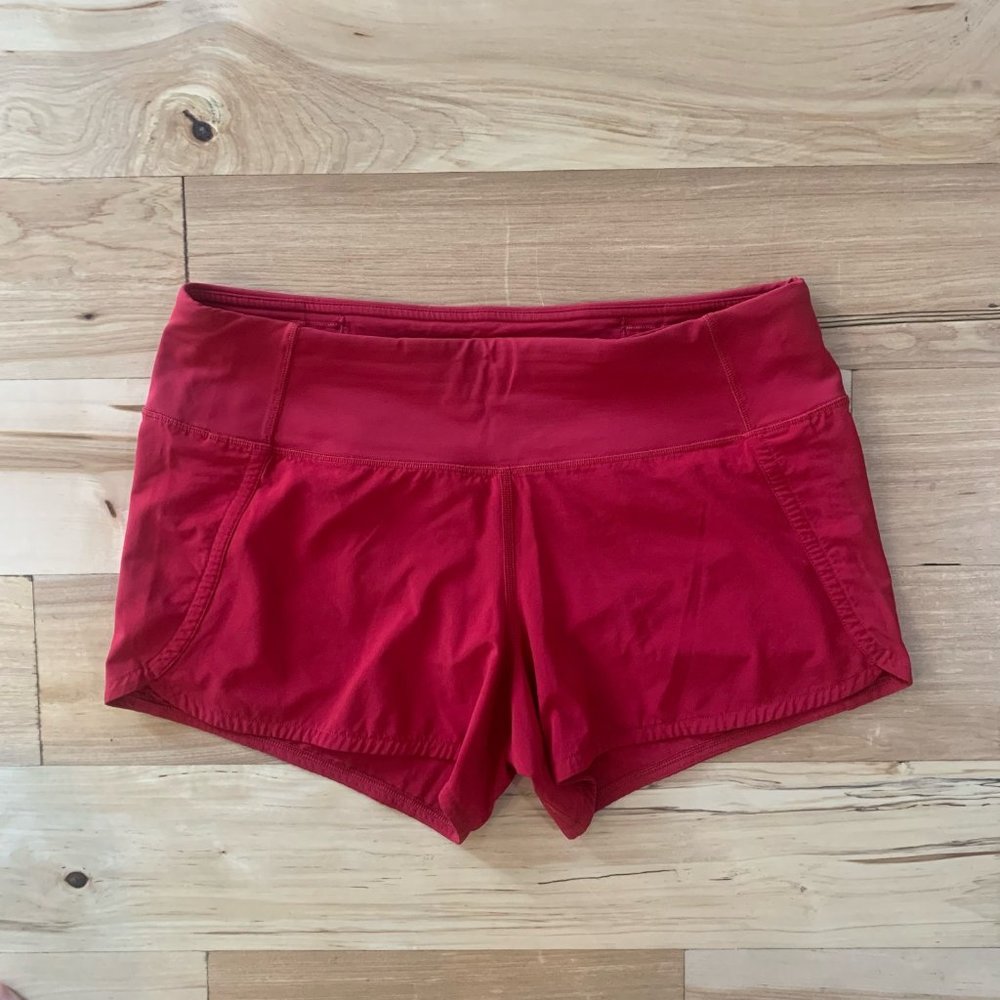 Lululemon Speed Up Short Red Size 6